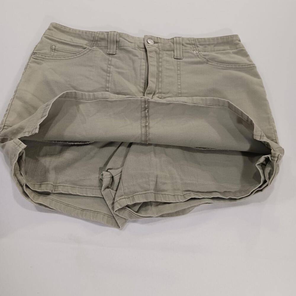 Gloria Vanderbilt RN#89828 Women's Beige/Khaki Cotton Blend Denim Skort Size 12 - Picture 15 of 16
